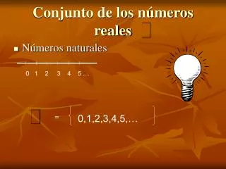 conjunto de los n meros reales