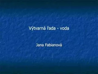 jana fabianov
