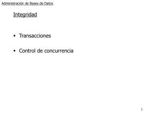 administraci n de bases de datos