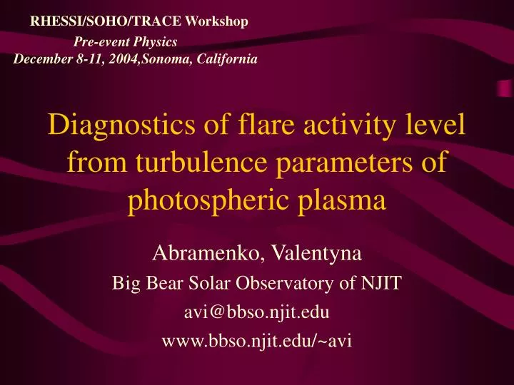 diagnostics of flare activity level from turbulence parameters of photospheric plasma