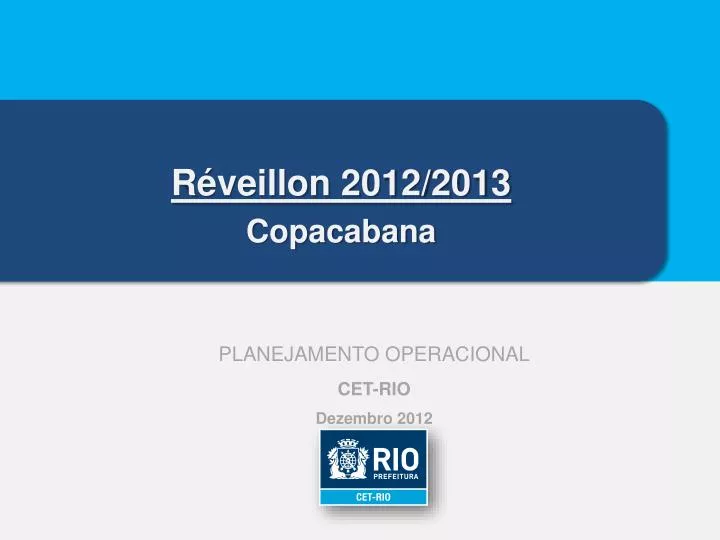 r veillon 2012 2013 copacabana