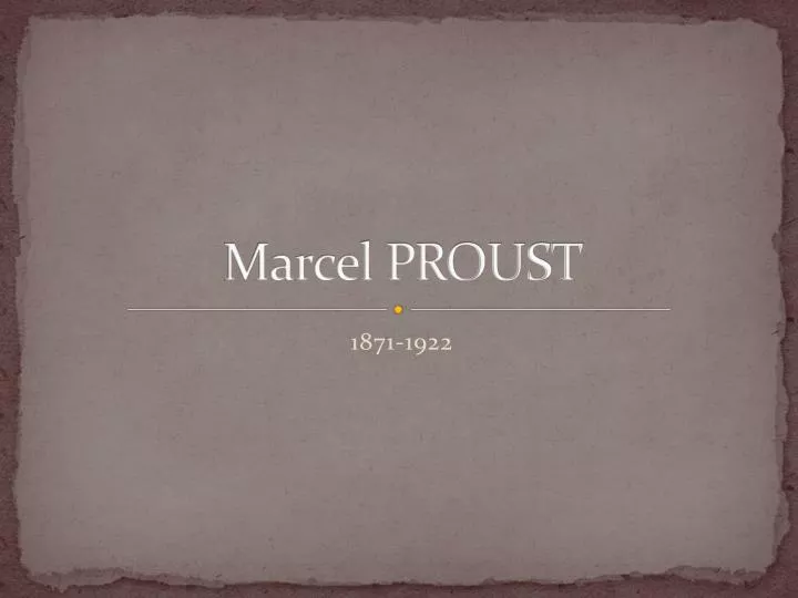 marcel proust