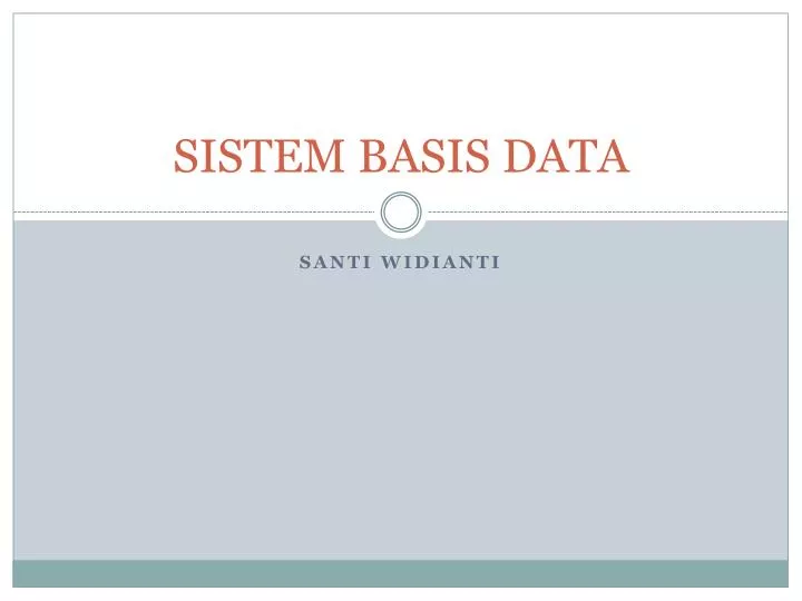 sistem basis data