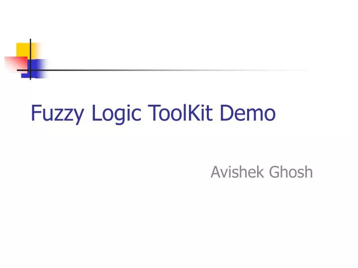 fuzzy logic toolkit demo