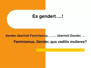 es gendert