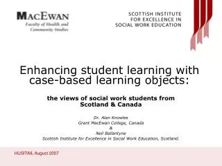 Enhancing student learning with case-based learning objects: