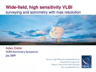 Wide-field, high sensitivity VLBI