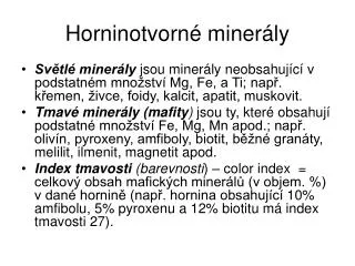 horninotvorn miner ly