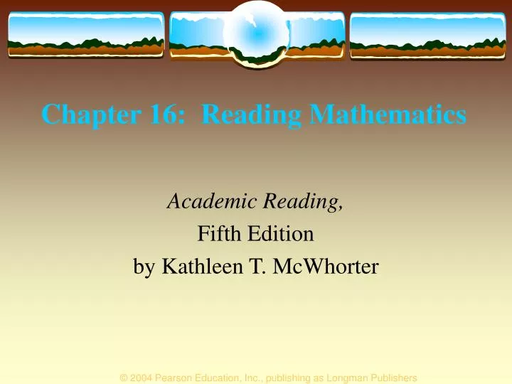 chapter 16 reading mathematics