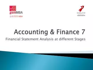 Accounting &amp; Finance 7