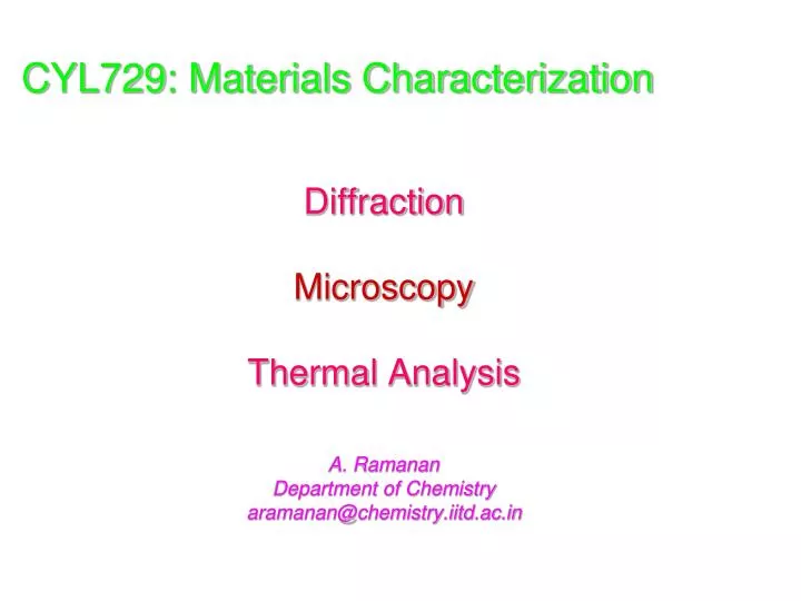 cyl729 materials characterization