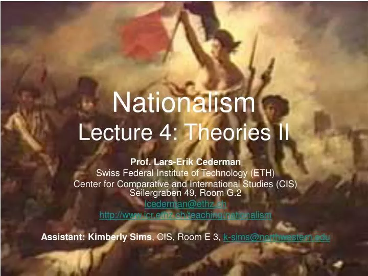 nationalism lecture 4 theories ii