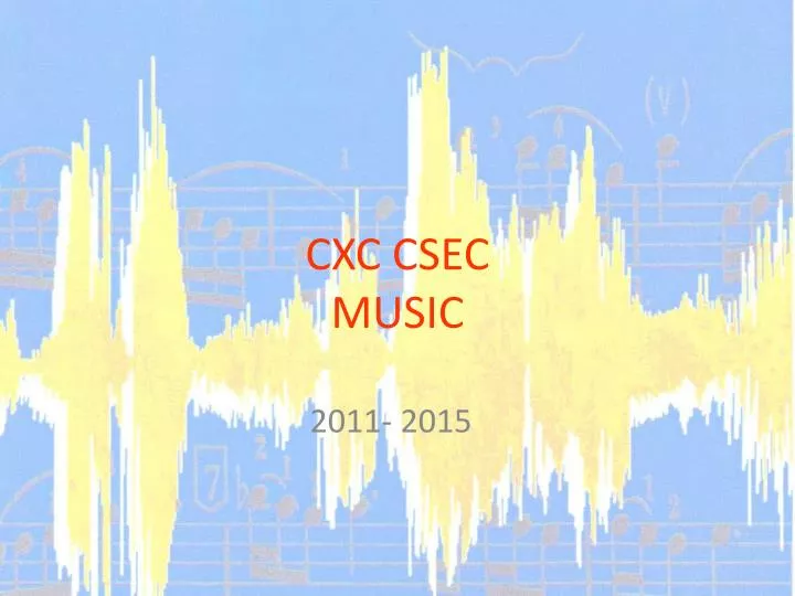 cxc csec music