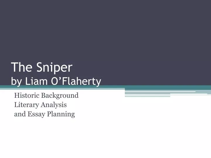 the sniper by liam o flaherty