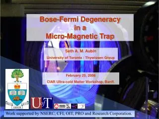 Bose-Fermi Degeneracy in a Micro-Magnetic Trap