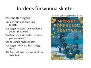 jordens f rsvunna skatter