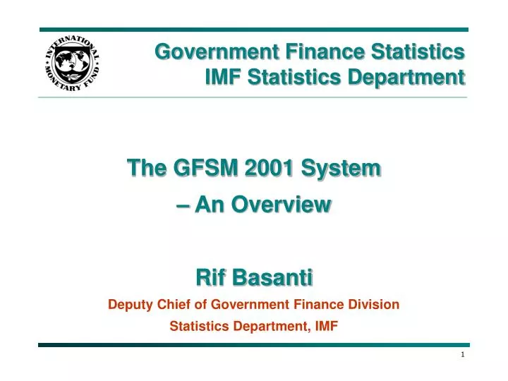 government finance statistics imf statistics department