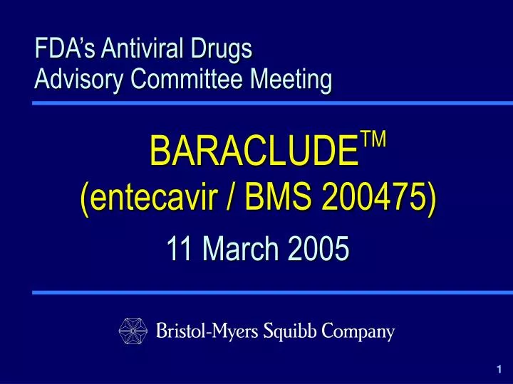 fda s antiviral drugs advisory committee meeting