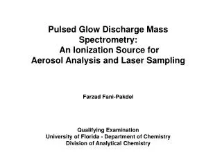 Pulsed Glow Discharge Mass Spectrometry: