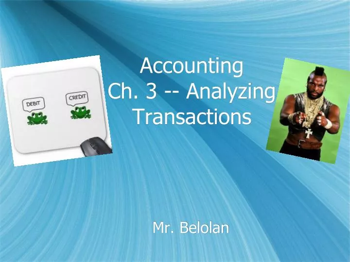 accounting ch 3 analyzing transactions