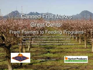 Canned Fruit Makes Great Cents! From Farmers to Feeding Programs