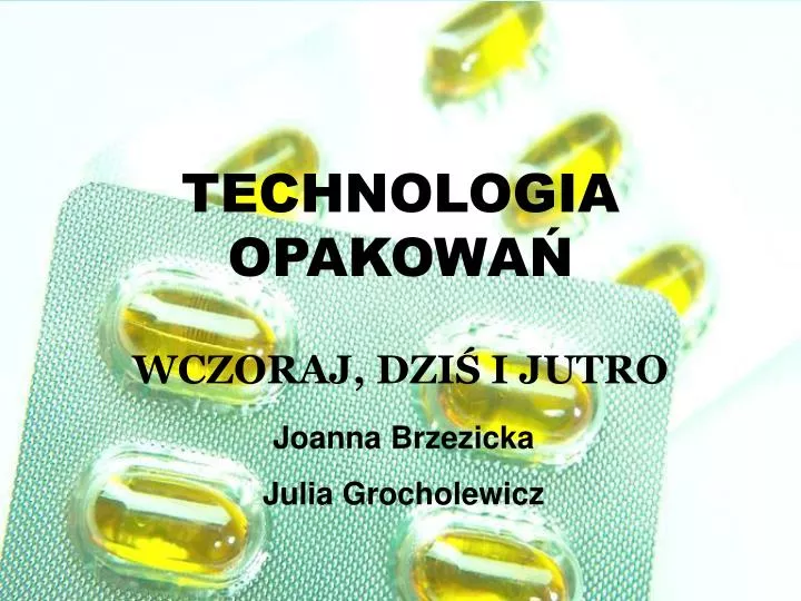 technologia opakowa