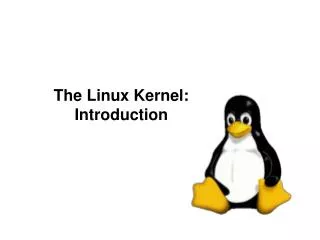 The Linux Kernel: Introduction