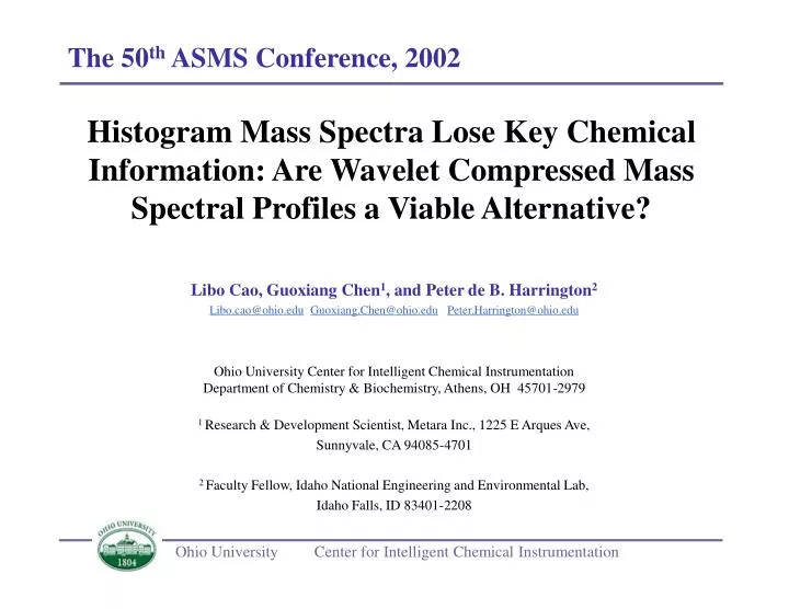 the 50 th asms conference 2002