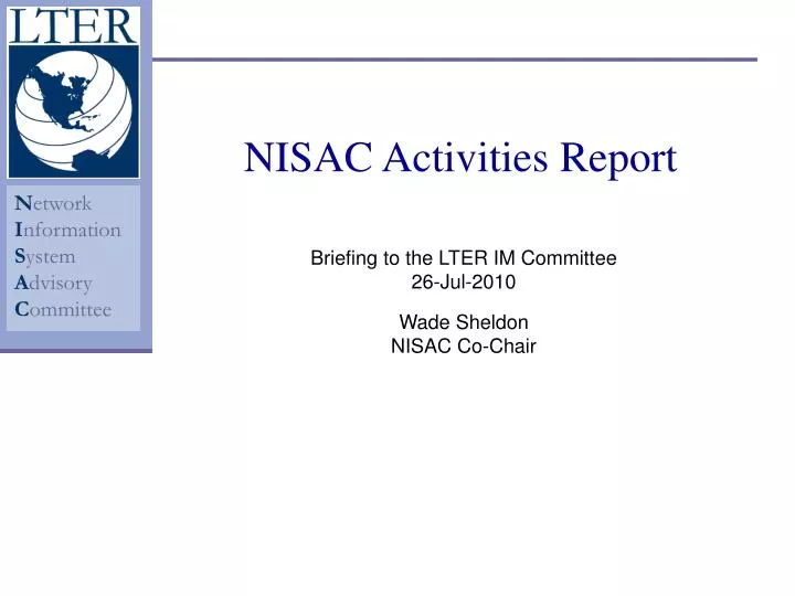 nisac activities report
