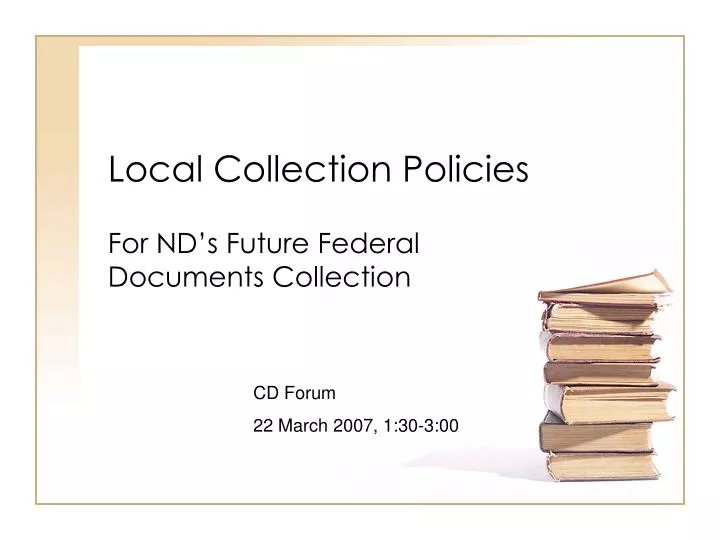 local collection policies