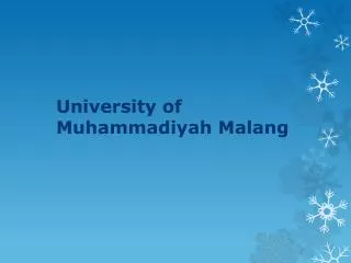 University of Muhammadiyah Malang