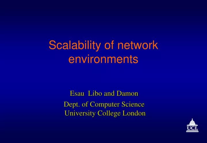 scalability of network environments