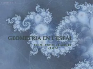 geometria en l espai