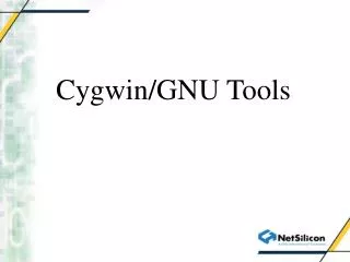 Cygwin/GNU Tools