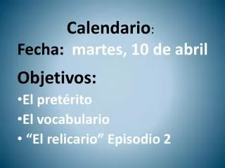 calendario