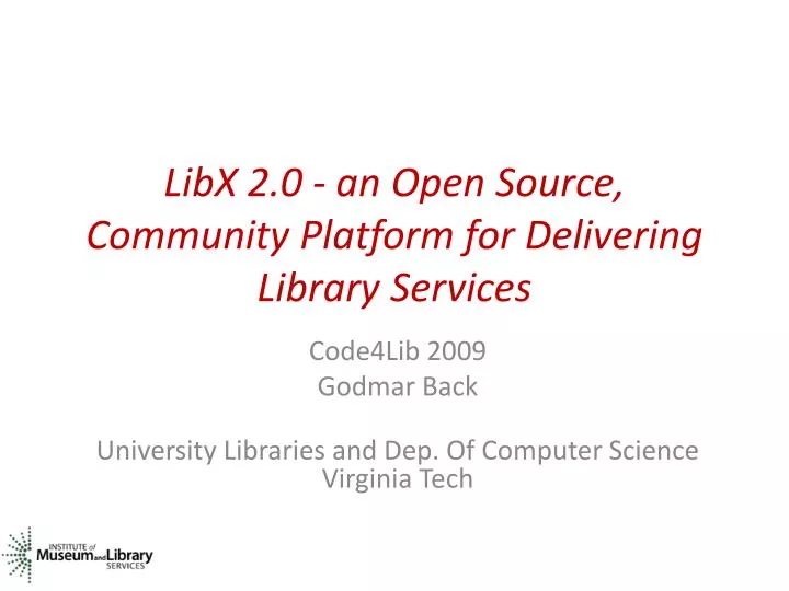 libx 2 0 an open source community platform for delivering library services