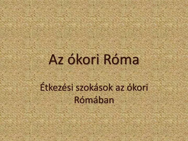 az kori r ma