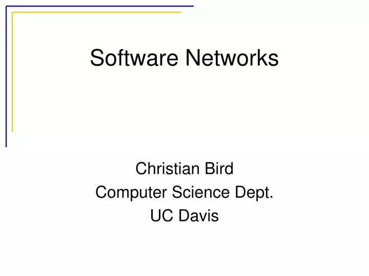 software networks