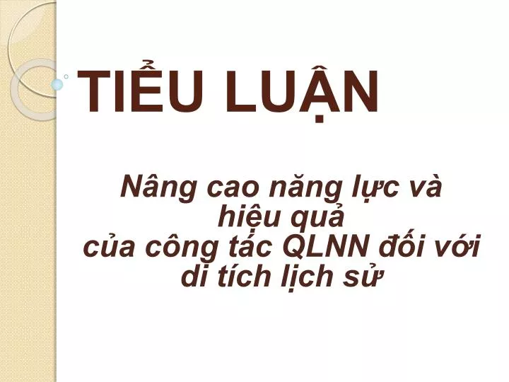 ti u lu n