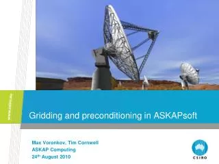 Gridding and preconditioning in ASKAPsoft