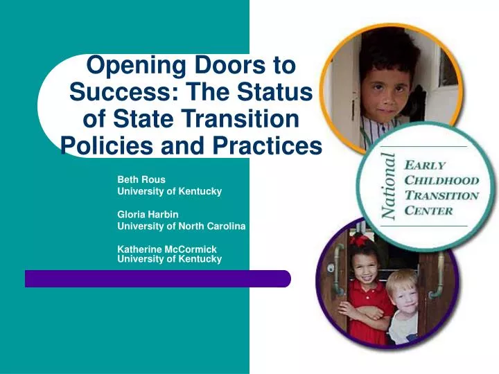 opening doors to success the status of state transition policies and practices