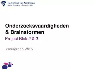 onderzoeksvaardigheden brainstormen