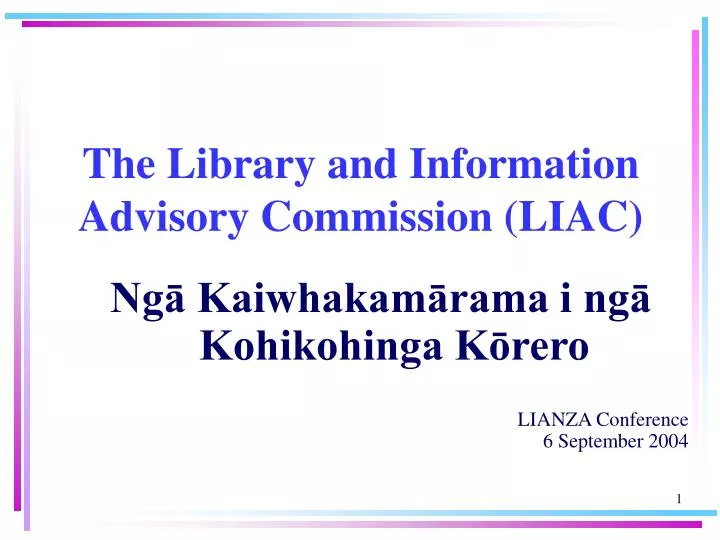 the library and information advisory commission liac