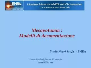 mesopotamia modelli di documentazione
