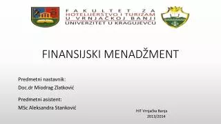finansijski menad ment