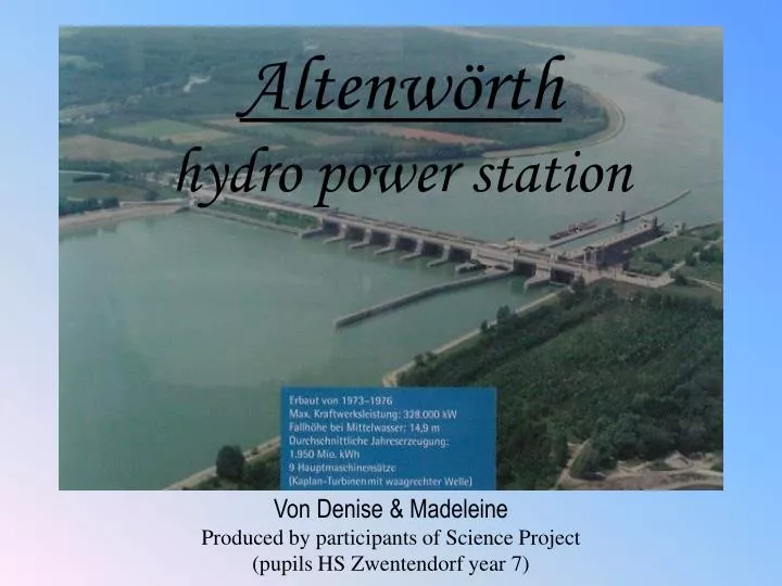 altenw rth hydro power station