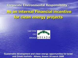 Corporate Environmental Responsibility -