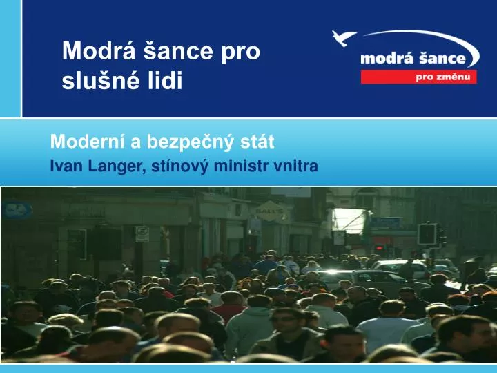 modr ance pro slu n lidi