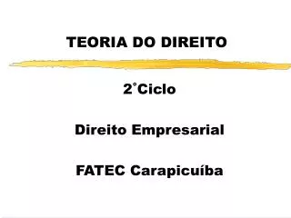 teoria do direito