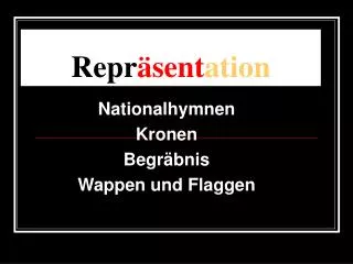 repr sent ation